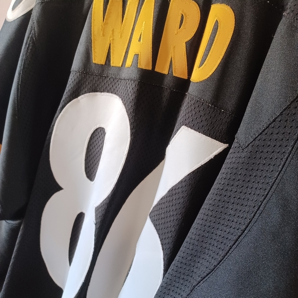 Authentic Pittsburgh Steelers Hines Ward black jersey, size 56 from Reebok - Picture 7 of 8